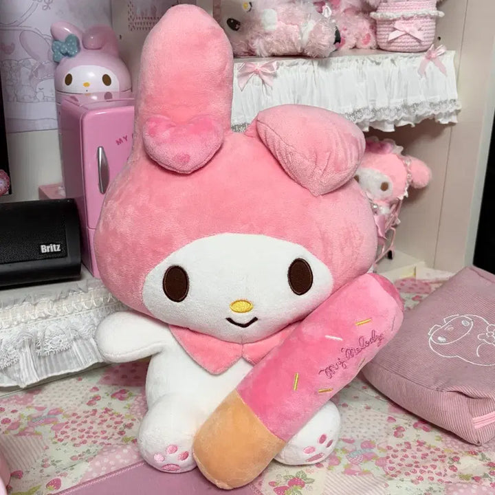 [BUNJANG] Sanrio My Melody Pepero Plush Doll / 산리오 마이멜로디 빼빼로 누이 새상품