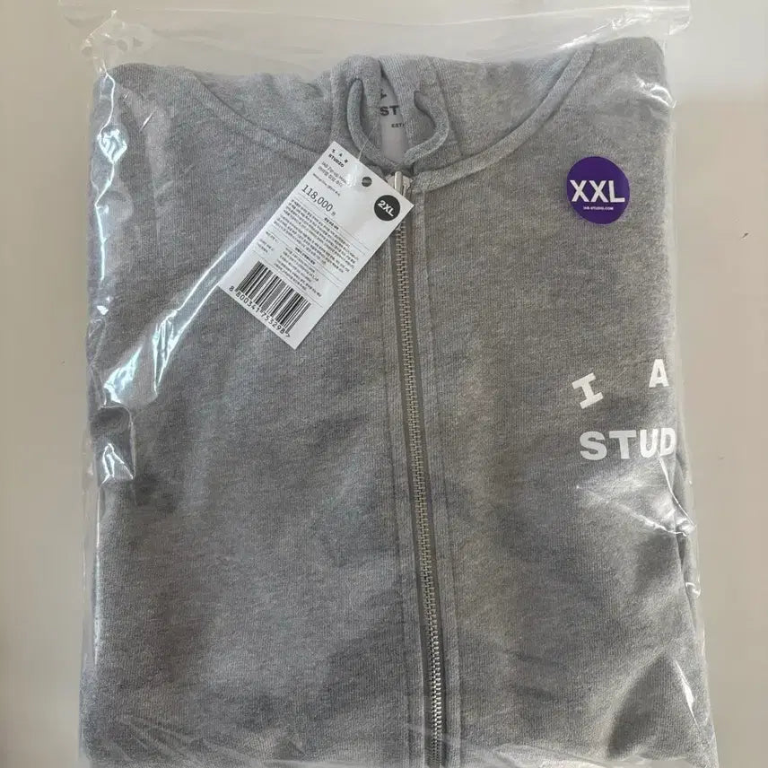 [BUNJANG] Iab Studio Hooded Zip-up Gray XXL / [XXL]아이앱 후드집업 그레이 26ss