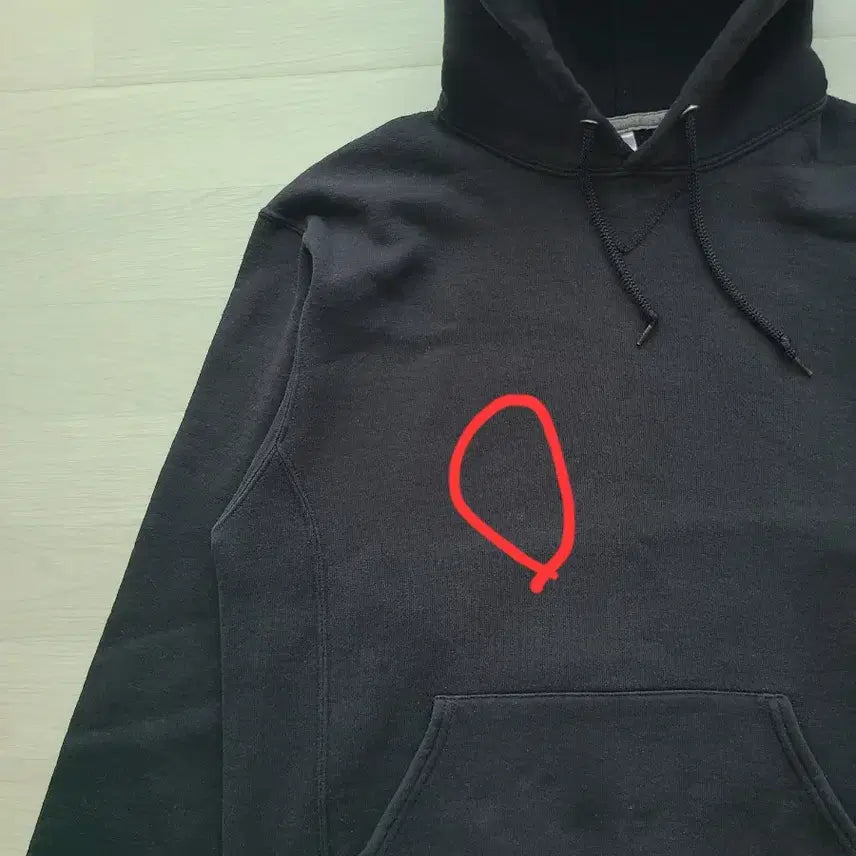 [BUNJANG] Russell Athletic Black Hoodie / 러셀 애슬래틱 후드티 후드 티셔츠 블랙 검정