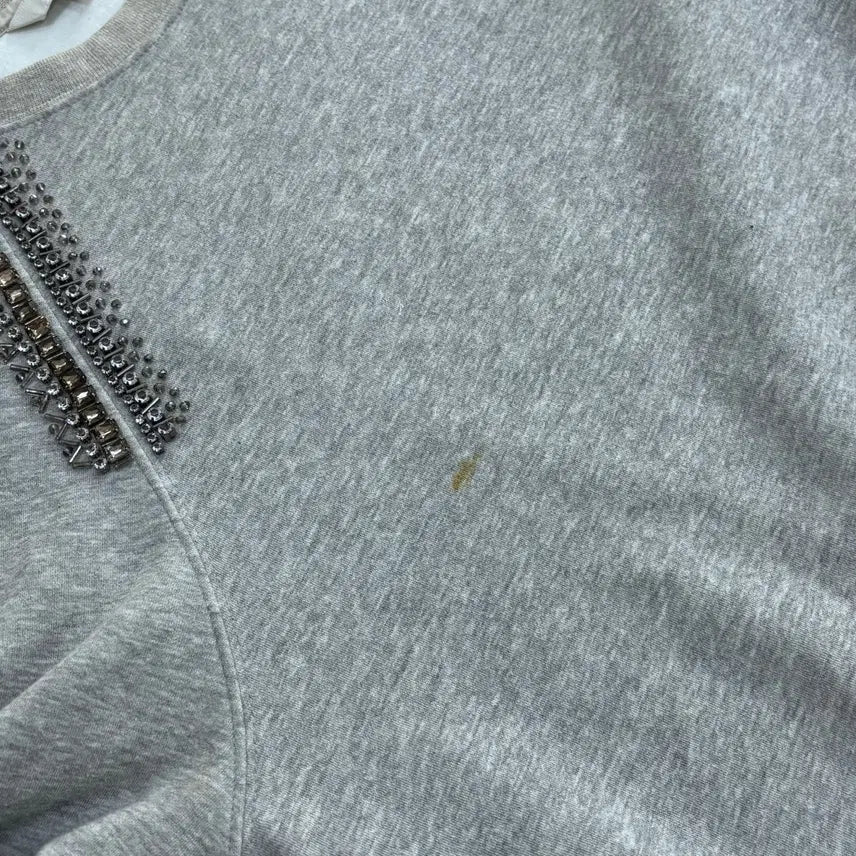 [BUNJANG] Beanpole Business Embellished Sweatshirt / 90 빈폴 비즈장식 맨투맨 티셔츠 0424E