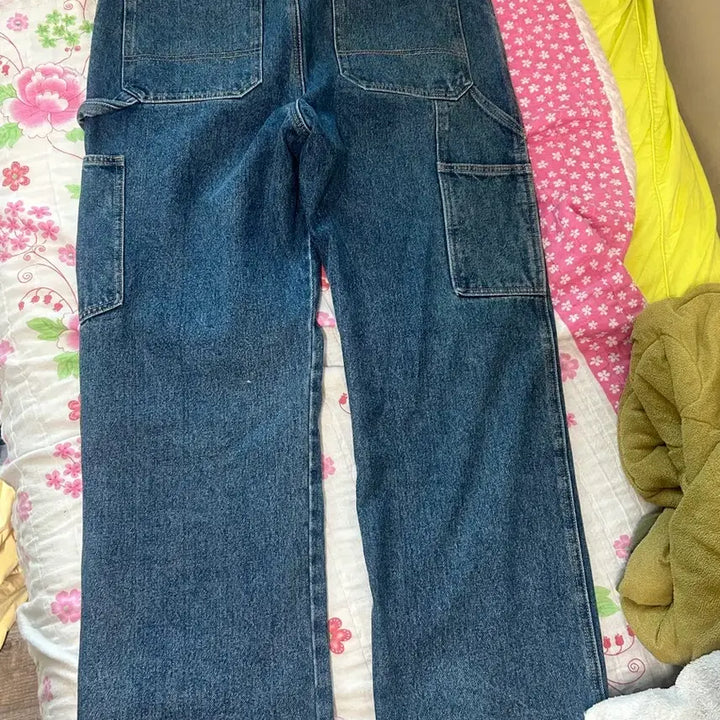 [BUNJANG] Extraordinary Double Knee Denim Indigo Pants XL / 엑스트라오디너리 더블니 데님 인디고 팬츠 xl