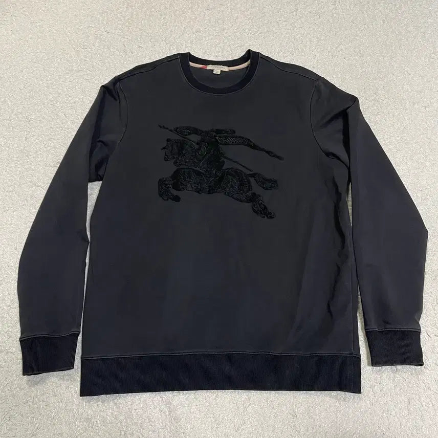 [BUNJANG] Burberry Black Logo Sweatshirt L / 버버리 블랙 로고 맨투맨 티셔츠 L
