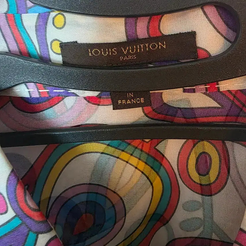 [BUNJANG] Louis Vuitton Floral Pattern Sheer Shirt / 루이비통 플라워 패턴 시스루 셔츠