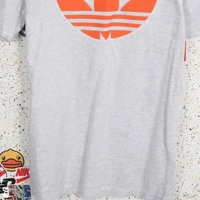 [BUNJANG] Adidas Flame Logo Short Sleeve T-Shirt / 여성S / 아디다스 불꽃로고 반팔티셔츠GR 34-109