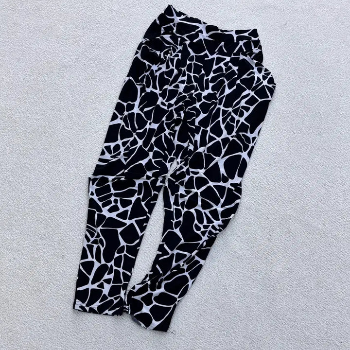 [BUNJANG] Vintage Giraffe Print Pants / 실측확인 빈티지 기린무늬 팬츠 0424E
