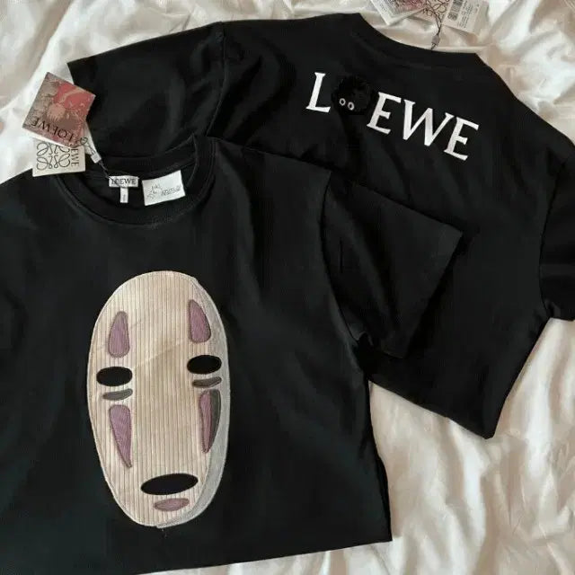 [BUNJANG] Loewe Studio Ghibli Black T-shirt / 로에베 가오나시 블랙 반팔 티셔츠 사이즈 L 오버핏  무료배송