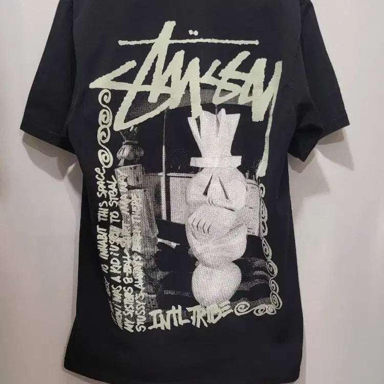 [BUNJANG] Stussy Black T-Shirt / 스투시 블랙 반팔 티셔츠