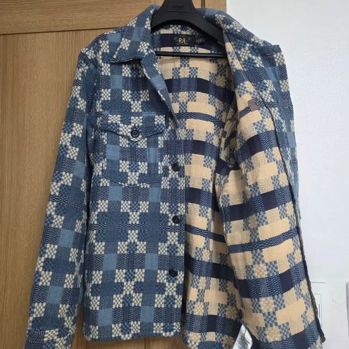 [BUNJANG] RRL Jacquard Work Overshirt / [S] RRL 자카드 워크 셔츠(오버셔츠)