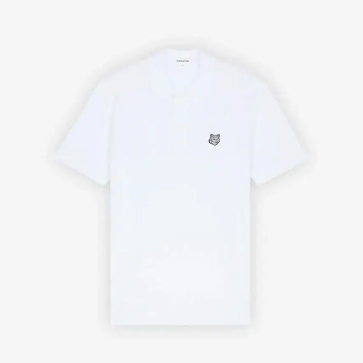 [BUNJANG] Maison Kitsuné Fox Patch Short Sleeve Polo Shirt White S / 한점특가*메종키츠네 폭스 반팔 폴로 카라티 화이트 S