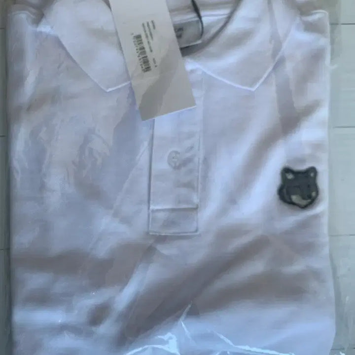 [BUNJANG] Maison Kitsuné Fox Patch Short Sleeve Polo Shirt White S / 한점특가*메종키츠네 폭스 반팔 폴로 카라티 화이트 S