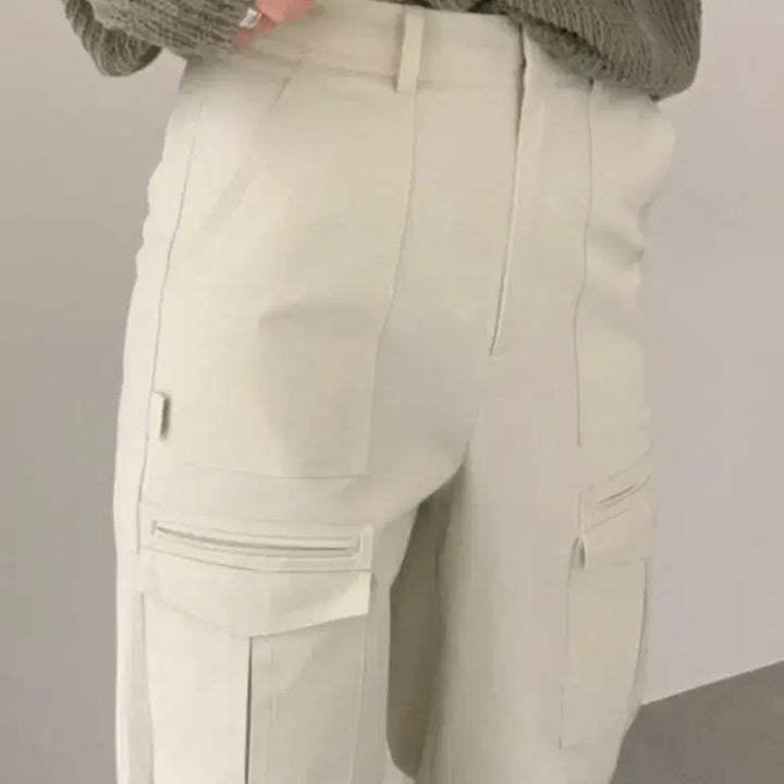 [BUNJANG] 모어댄예스터데이 카고 팬츠 / 모어댄예스터데이 카고 팬츠 아이보리