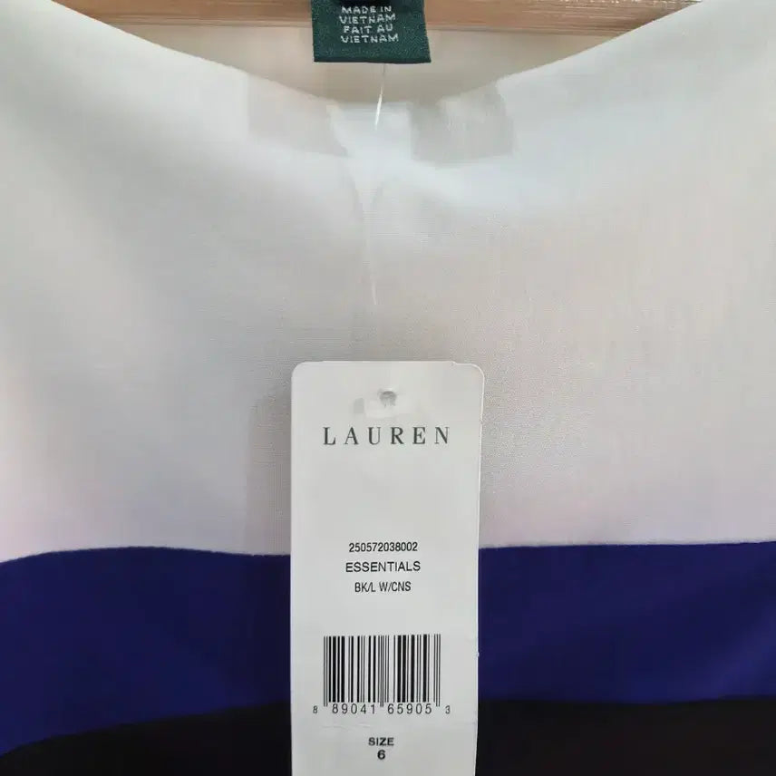 [BUNJANG] Polo Ralph Lauren Colorblock Sheath Dress / 폴로 랄프로렌 블랙/화이트 배색 원피스