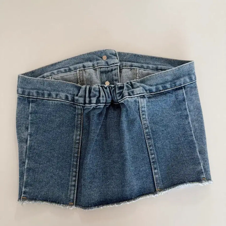 [BUNJANG] Pale Jade Denim Tube Top / 새상품) 페일제이드 데님 튜브탑 1사이즈