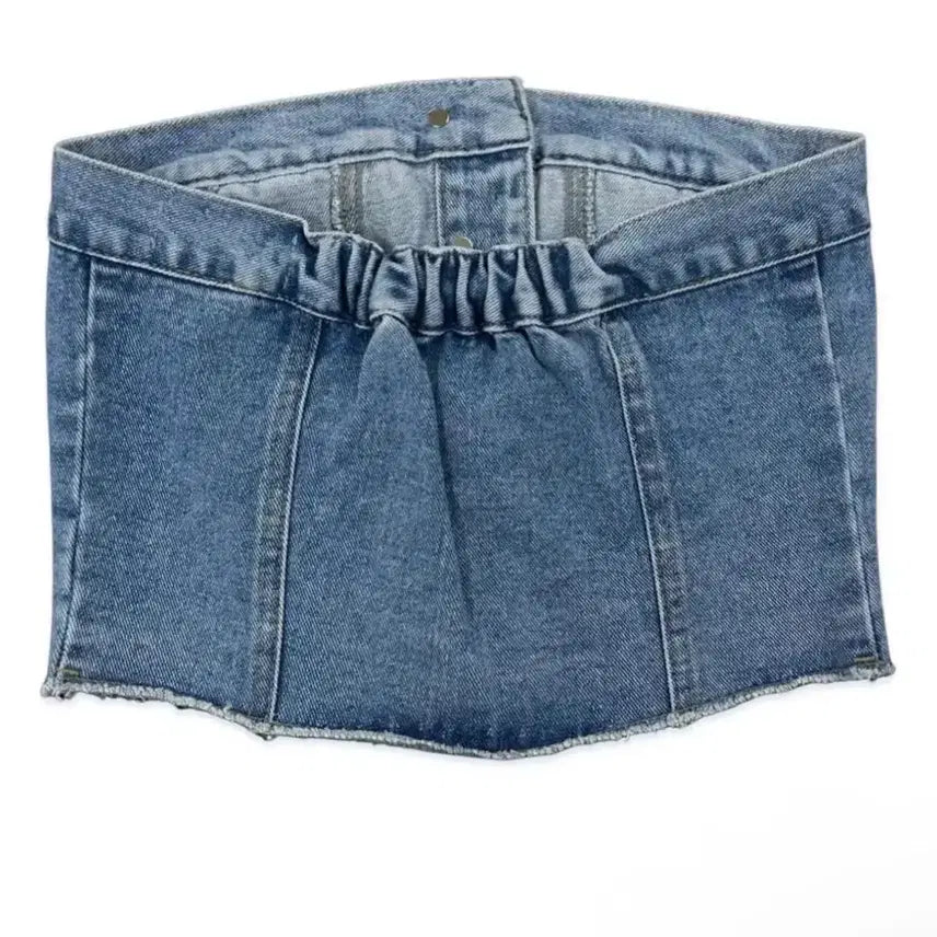 [BUNJANG] Pale Jade Denim Tube Top / 새상품) 페일제이드 데님 튜브탑 1사이즈