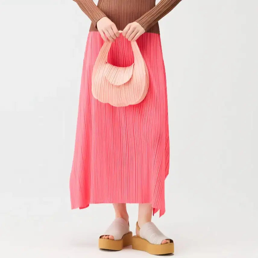 [BUNJANG] Pleats Please Issey Miyake Seed Bag Daily Tote Bag (Pink) / 이세이미야케 플리츠플리즈  시드백 데일리 토트백 가방(핑크색)