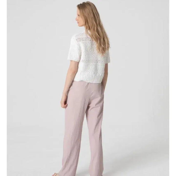 [BUNJANG] LEBA Pintuck Nylon Pants (Pink, Size S) / 르바 핀턱 나일론 팬츠