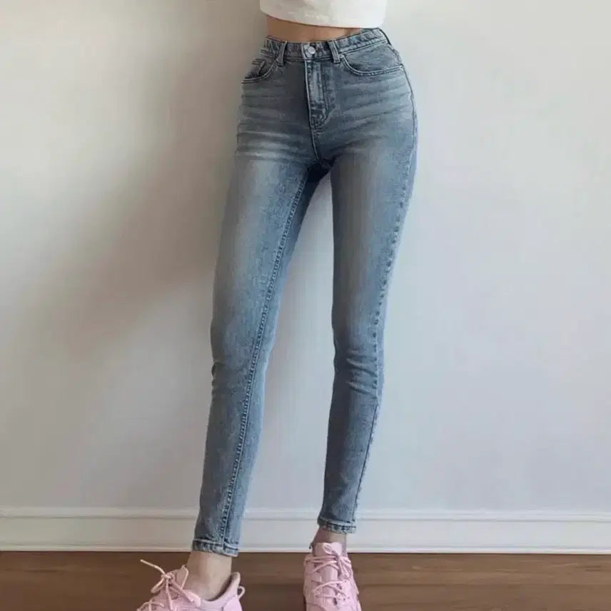 [BUNJANG] Pale Jade Fine Cherry Salt Skinny Jeans (S Size) / 새상품) 페일제이드 파인체리 솔트 스키니진 s사이즈