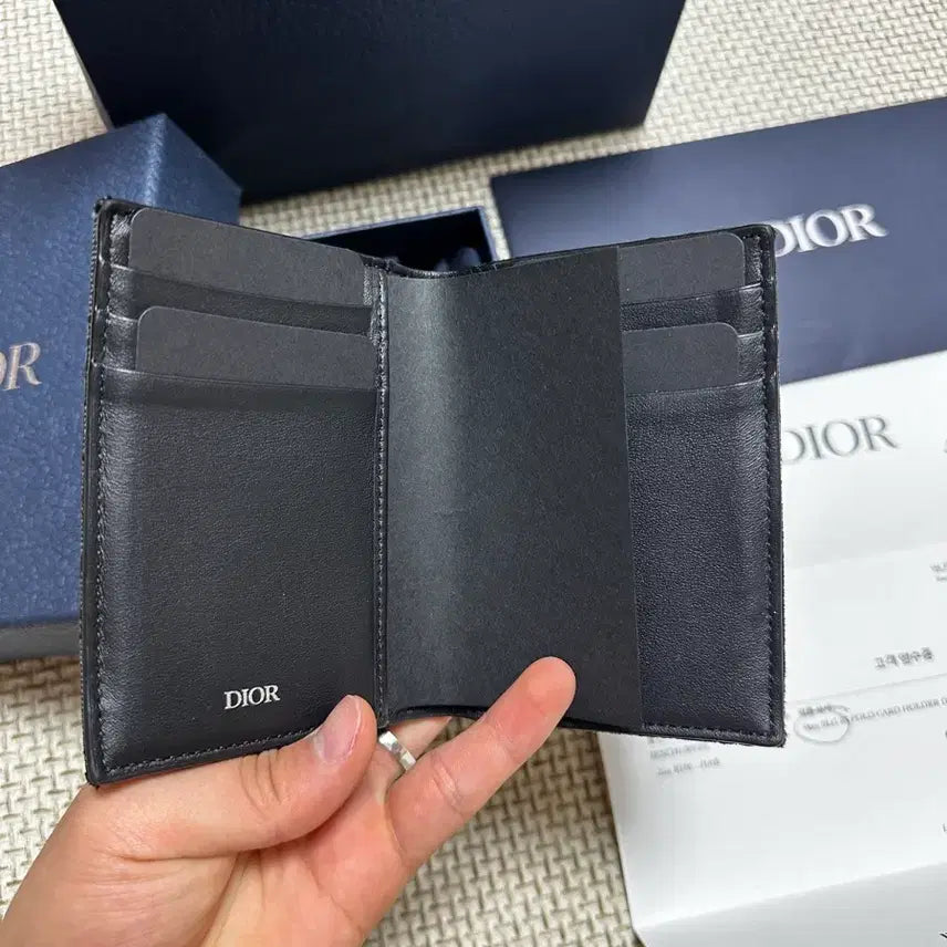 [BUNJANG] Dior Oblique Organizer Card Holder / [OS/백화점판] 25ss 디올 오블리크 오거나이저 블랙 풀구성