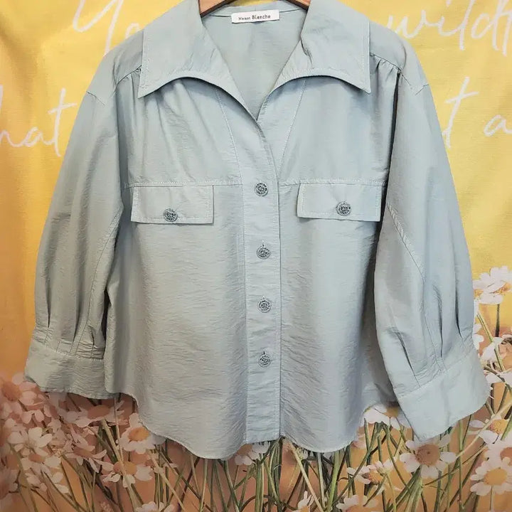 [BUNJANG] Maison Blanche Mint Pocket Shirt 85S / 메종블랑쉬 민트 셔츠 24년상품 85S