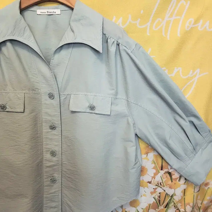 [BUNJANG] Maison Blanche Mint Pocket Shirt 85S / 메종블랑쉬 민트 셔츠 24년상품 85S