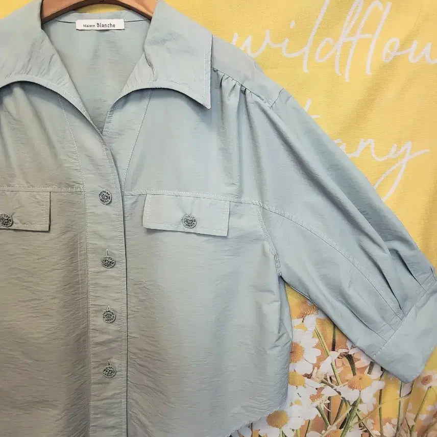 [BUNJANG] Maison Blanche Mint Pocket Shirt 85S / 메종블랑쉬 민트 셔츠 24년상품 85S