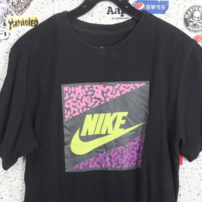 [BUNJANG] Nike Logo Print Short Sleeve T-Shirt Black / 공용S / 나이키 로고프린팅 반팔티셔츠BK 34-111