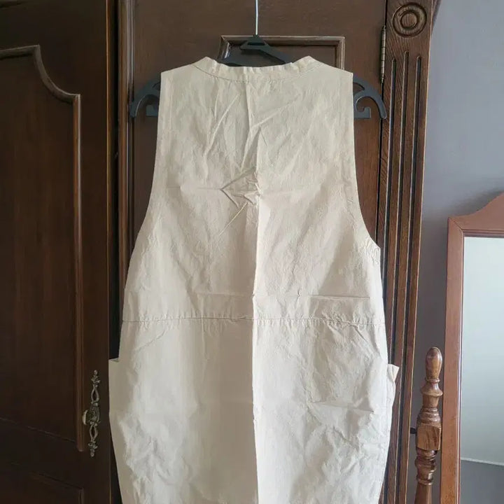 [BUNJANG] Rabbit Appliqué 100% Cotton Pinafore Apron / 원피스형 앞치마(새것)