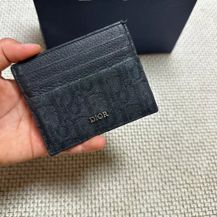 [BUNJANG] Dior Oblique Card Holder Black / [OS/당일배송] 25ss 디올 오블리크 카드홀더 블랙