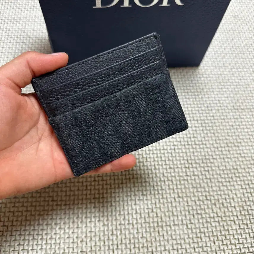 [BUNJANG] Dior Oblique Card Holder Black / [OS/당일배송] 25ss 디올 오블리크 카드홀더 블랙