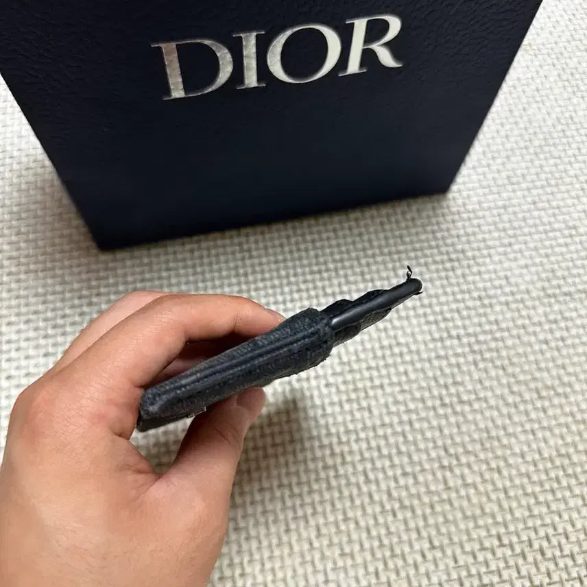 [BUNJANG] Dior Oblique Card Holder Black / [OS/당일배송] 25ss 디올 오블리크 카드홀더 블랙