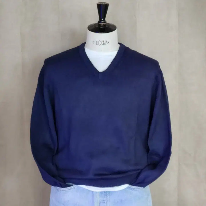 [BUNJANG] Brooks Brothers Vintage Cotton V-Neck Sweater / 90s 빈티지 Brooks Brothers 브룩스브라더스 코튼 브이넥