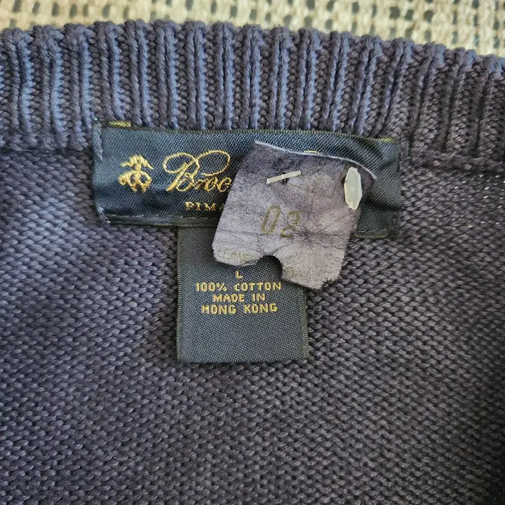 [BUNJANG] Brooks Brothers Vintage Cotton V-Neck Sweater / 90s 빈티지 Brooks Brothers 브룩스브라더스 코튼 브이넥