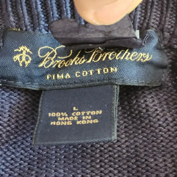 [BUNJANG] Brooks Brothers Vintage Cotton V-Neck Sweater / 90s 빈티지 Brooks Brothers 브룩스브라더스 코튼 브이넥