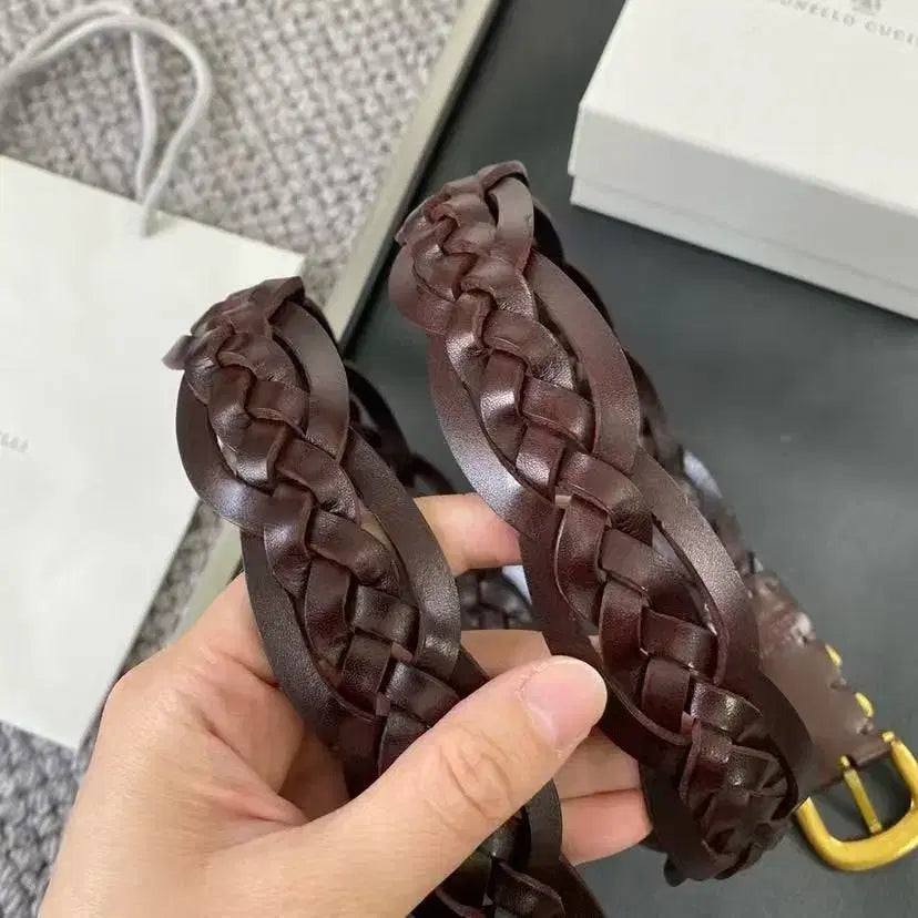 [SOLD OUT] 브루넬로 쿠치넬리 수공예 벨트 100 폭 3.0cm 남녀 공용
