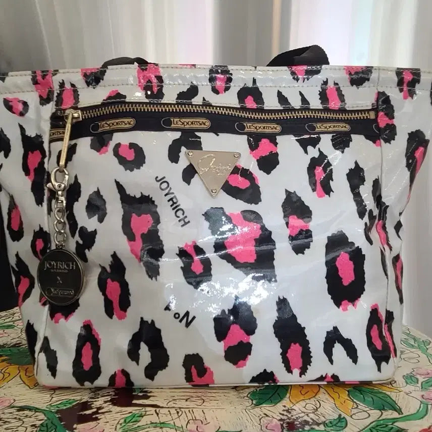 [BUNJANG] LeSportsac x Joyrich Leopard Tote Bag / 레스포삭 X 조이리치 레오파드 토트백