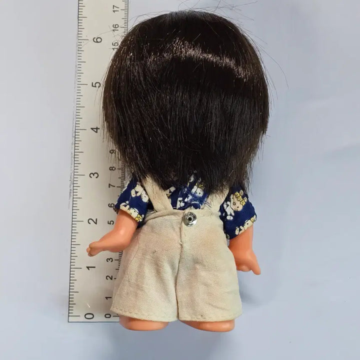 [BUNJANG] Sekiguchi Midori Vintage Japanese Doll Blue Rabbit Pattern Shirt / 세키구치 미도리 빈티지 일본 인형 블루 토끼 패턴 셔츠
