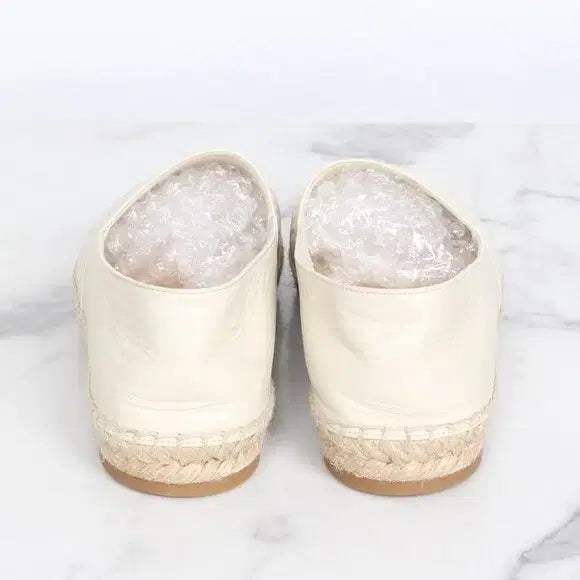 [BUNJANG] Dior Logo Leather Espadrille Slip-on Beige / [A급]디올 로고 레더 에스파듀 슬립온 베이지 38(250)
