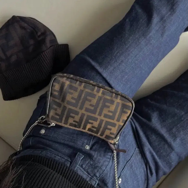 [BUNJANG] Fendi Zucchino Mini Chain Bag / [A+] 펜디 주카 미니 체인백