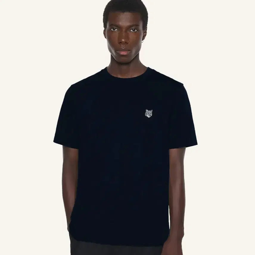 [BUNJANG] Maison Kitsune Fox Short Sleeve T-shirt / 메종키츠네 폭스 반팔 티셔츠 블랙/화이트