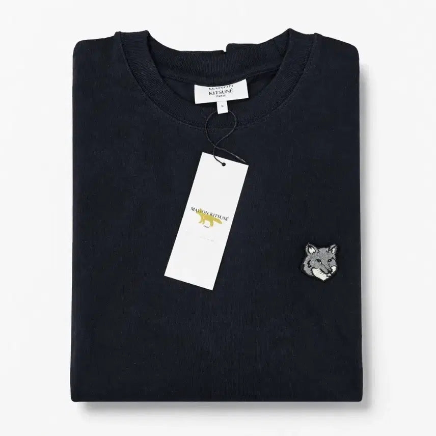 [BUNJANG] Maison Kitsune Fox Short Sleeve T-shirt / 메종키츠네 폭스 반팔 티셔츠 블랙/화이트