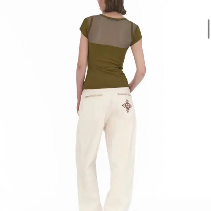 [BUNJANG] 웰빙익스프레스 Embroidered Patch Jeans White m / 웰빙익스프레스 Embroidered Patch Jeans White m