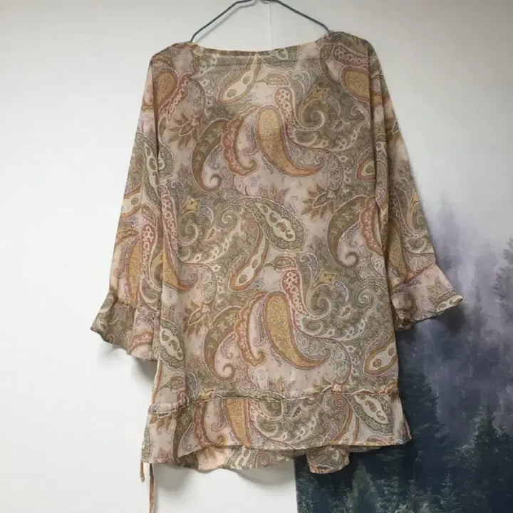 [BUNJANG] Oriental Paisley Blouse / 오리엔탈 블라우스