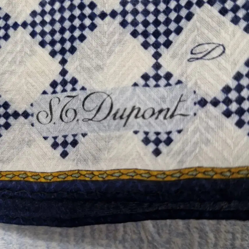 [BUNJANG] S.T. Dupont Pattern Handkerchief / 에스티듀퐁 스카프 패턴 정장 손수건