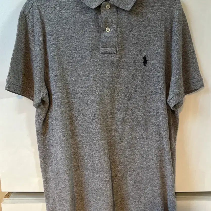 [BUNJANG] Polo Ralph Lauren Gray Short Sleeve Polo Shirt / 폴로 랄프로렌 반팔 카라티 그레이