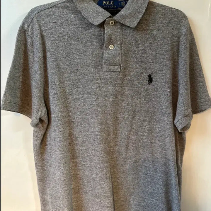 [BUNJANG] Polo Ralph Lauren Gray Short Sleeve Polo Shirt / 폴로 랄프로렌 반팔 카라티 그레이