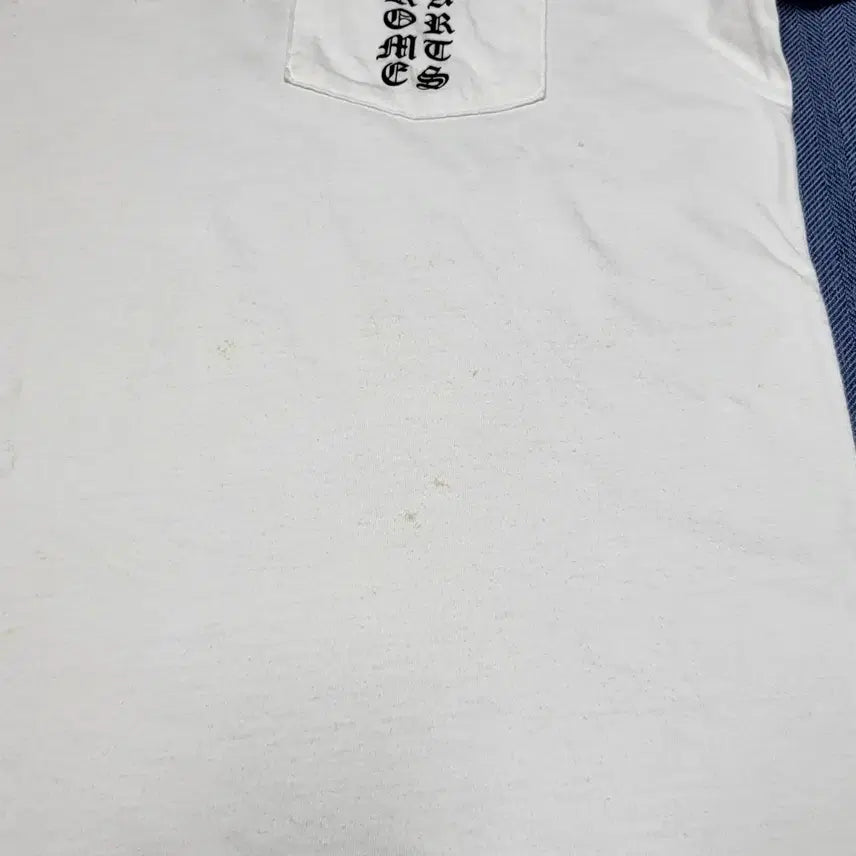 [BUNJANG] Chrome Hearts Scroll Logo T-shirt White (L) / 크롬하츠 사이드 티바 스크립트 로고 티셔츠 화이트 (L)