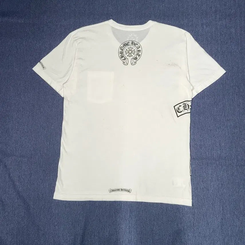 [BUNJANG] Chrome Hearts Scroll Logo T-shirt White (L) / 크롬하츠 사이드 티바 스크립트 로고 티셔츠 화이트 (L)