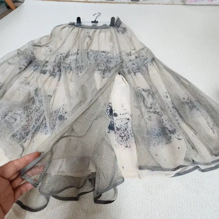 [BUNJANG] Time Tulle Lace Skirt / 타임 튤 레이스 스커스