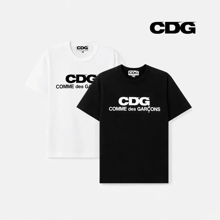 [BUNJANG] Comme des Garcons CDG Short Sleeve T-shirt / 꼼데가르송 CDG 반팔 티셔츠 블랙/화이트