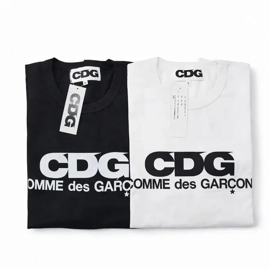[BUNJANG] Comme des Garcons CDG Short Sleeve T-shirt / 꼼데가르송 CDG 반팔 티셔츠 블랙/화이트